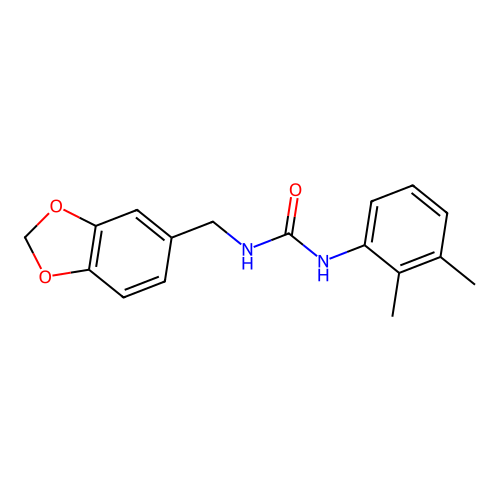 1-(1,3-Benzodioxol-5-ylmethyl)-3-(2,3-dimethylphenyl)urea structure
