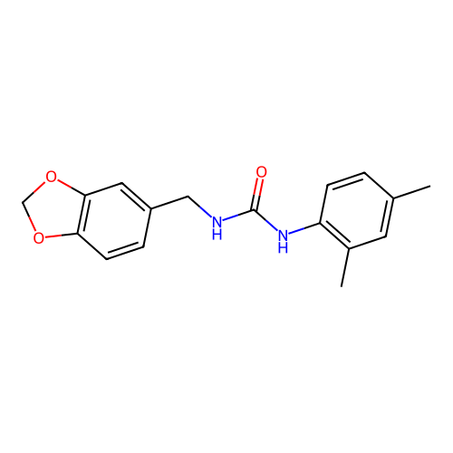 1-(1,3-Benzodioxol-5-ylmethyl)-3-(2,4-dimethylphenyl)urea structure