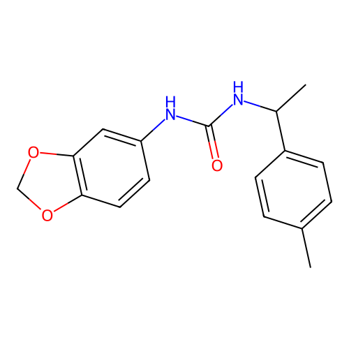 1-(1,3-Benzodioxol-5-yl)-3-[1-(4-methylphenyl)ethyl]urea structure