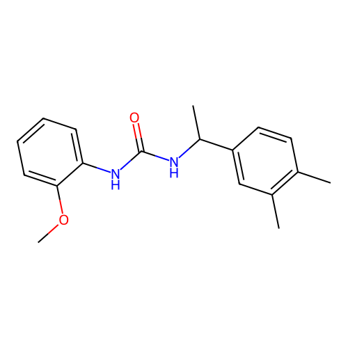 1-[1-(3,4-Dimethylphenyl)ethyl]-3-(2-methoxyphenyl)urea structure