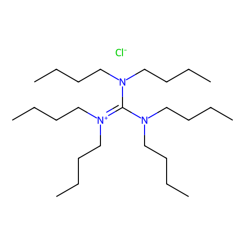 1-Butanaminium, N-[bis(dibutylamino)methylene]-N-butyl-, chloride structure