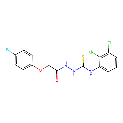 1-(2-(4-Fluorophenoxy)acetyl)-4-(2,3-dichlorophenyl)thiosemicarbazide structure