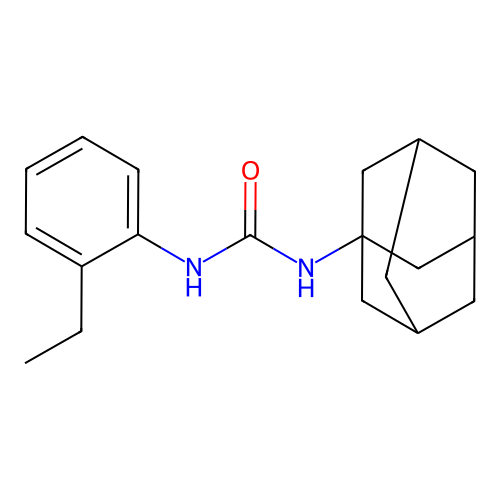 1-(1-Adamantyl)-3-(2-ethylphenyl)urea structure