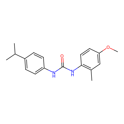 1-(4-Methoxy-2-methylphenyl)-3-(4-propan-2-ylphenyl)urea structure