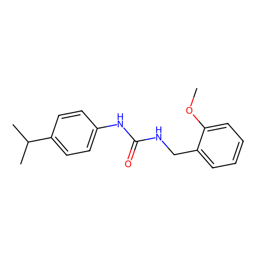 1-[(2-Methoxyphenyl)methyl]-3-(4-propan-2-ylphenyl)urea structure