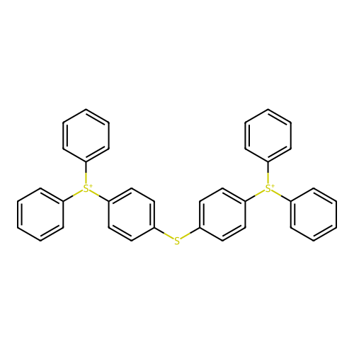 (Sulfanediyldibenzene-4,1-diyl)bis(diphenylsulfonium) structure