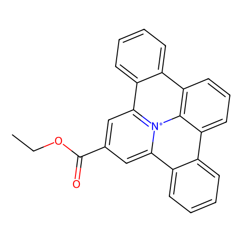 Benzo[1,2]quinolizino[3,4,5,6-def]phenanthridinium, 2-(ethoxycarbonyl)- structure