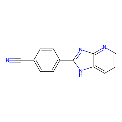 Benzonitrile, 4-(1H-imidazo[4,5-b]pyridin-2-yl)- structure