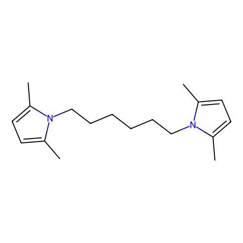 1,1'-Hexane-1,6-diylbis(2,5-dimethyl-1h-pyrrole) structure