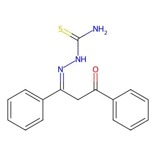 Hydrazinecarbothioamide, 2-(3-oxo-1,3-diphenylpropylidene)- structure