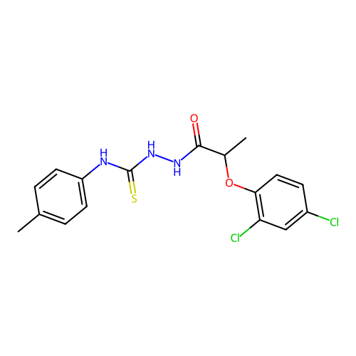 1-(2-(2,4-Dichlorophenoxy)propionyl)-4-(4-methylphenyl)thiosemicarbazide structure