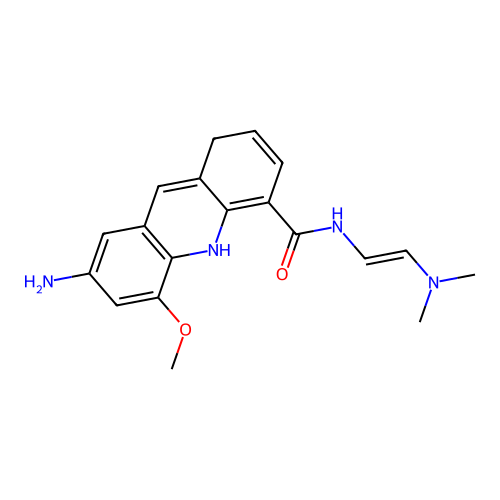 9-Amino-N-(2-(dimethylamino)ethyl)-5-methyl-4-acridinecarboxamide structure