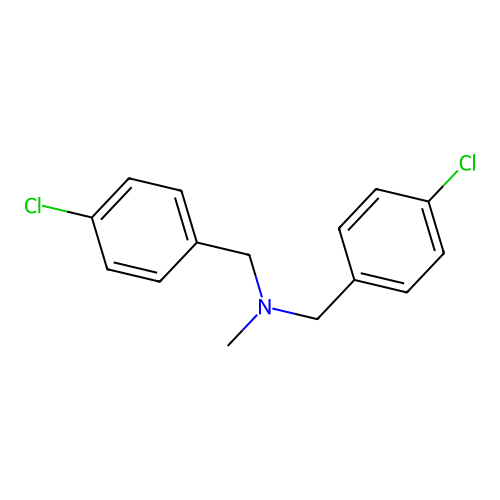 4-Chloro-N-[(4-chlorophenyl)methyl]-N-methylbenzenemethanamine structure