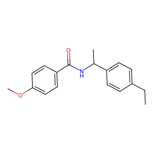 N-[1-(4-ethylphenyl)ethyl]-4-methoxybenzamide structure