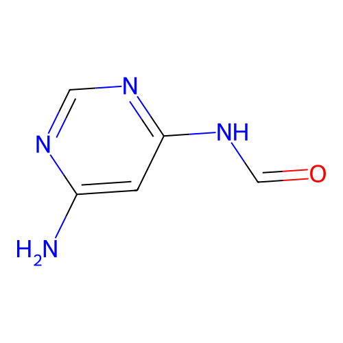 N-(6-aminopyrimidin-4-yl)formamide structure