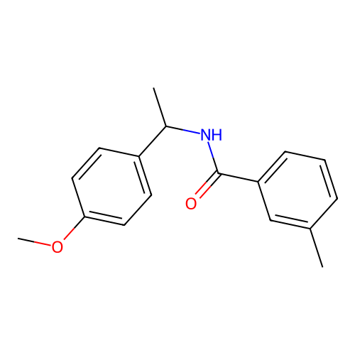 N-[1-(4-methoxyphenyl)ethyl]-3-methylbenzamide structure