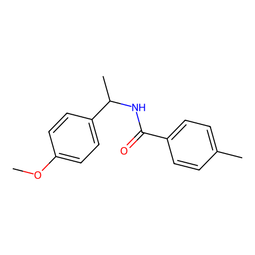 N-[1-(4-methoxyphenyl)ethyl]-4-methylbenzamide structure