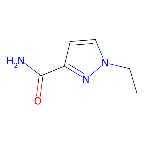 1-ethyl-1H-pyrazole-3-carboxamide structure