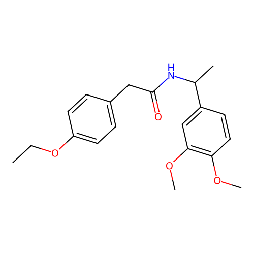 N-[1-(3,4-dimethoxyphenyl)ethyl]-2-(4-ethoxyphenyl)acetamide structure