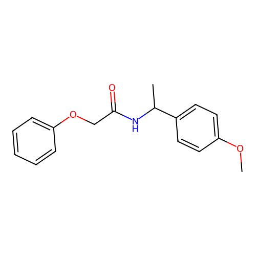 N-[1-(4-methoxyphenyl)ethyl]-2-phenoxyacetamide structure