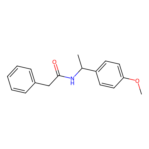 N-[1-(4-methoxyphenyl)ethyl]-2-phenylacetamide structure