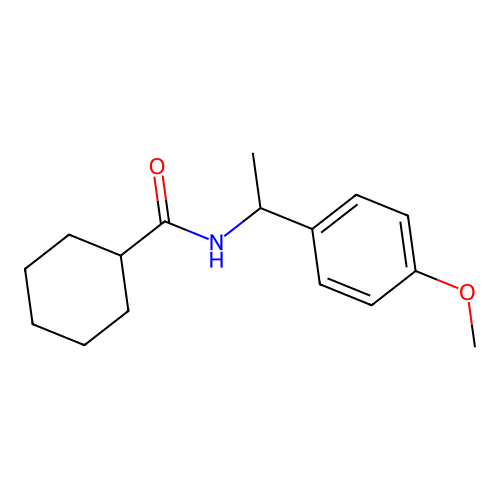 N-[1-(4-methoxyphenyl)ethyl]cyclohexanecarboxamide structure