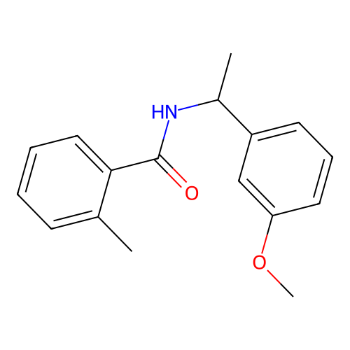 N-[1-(3-methoxyphenyl)ethyl]-2-methylbenzamide structure
