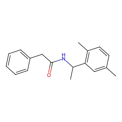 N-[1-(2,5-dimethylphenyl)ethyl]-2-phenylacetamide structure
