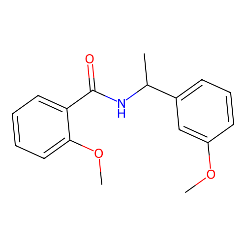2-methoxy-N-[1-(3-methoxyphenyl)ethyl]benzamide structure