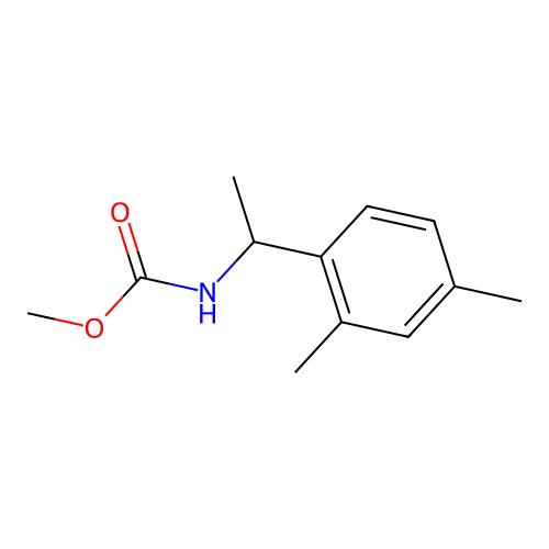 Methyl (1-(2,4-dimethylphenyl)ethyl)carbamate structure