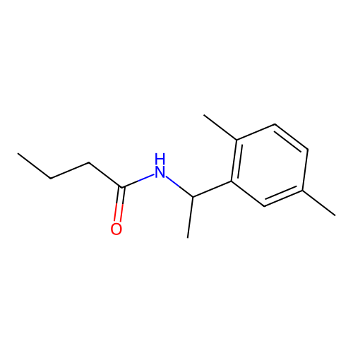 N-[1-(2,5-dimethylphenyl)ethyl]butanamide structure
