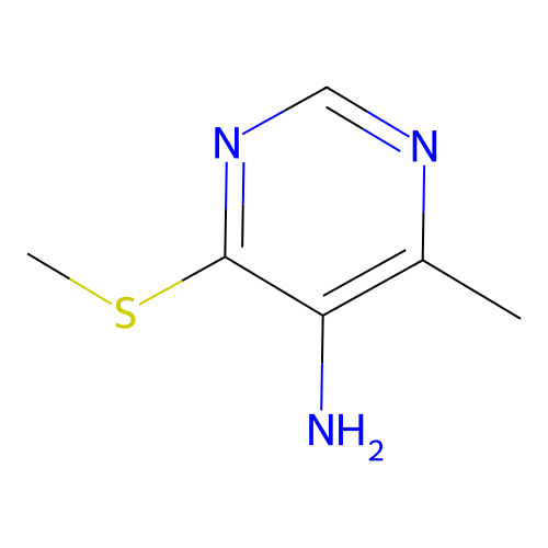 4-甲基-6-(甲硫基)嘧啶-5-胺 structure