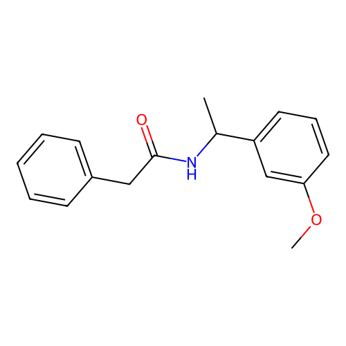 N-[1-(3-methoxyphenyl)ethyl]-2-phenylacetamide structure