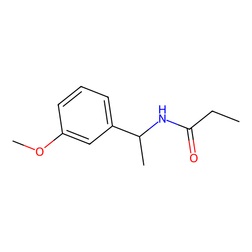 N-[1-(3-methoxyphenyl)ethyl]propanamide structure