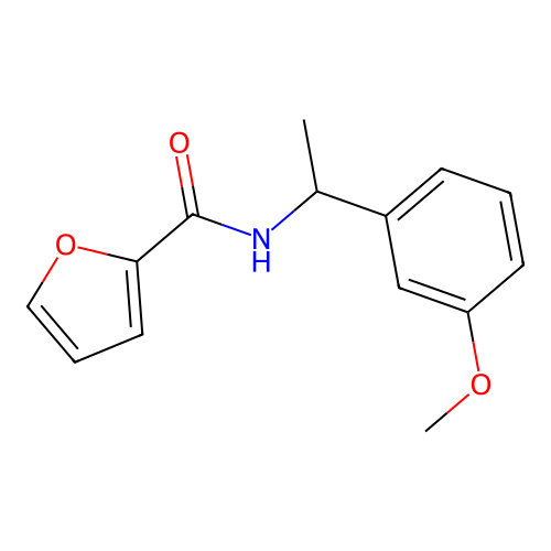 N-[1-(3-methoxyphenyl)ethyl]furan-2-carboxamide structure