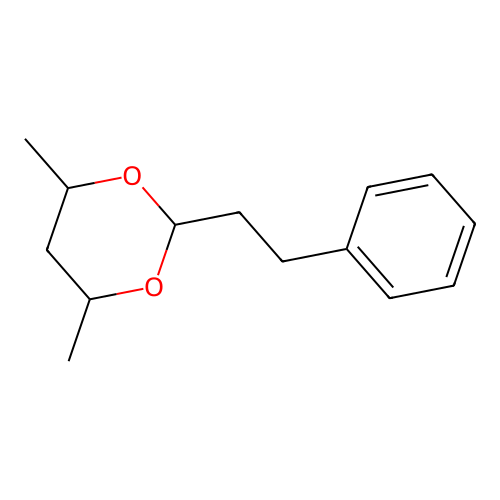 4,6-Dimethyl-2-phenethyl-1,3-dioxane structure
