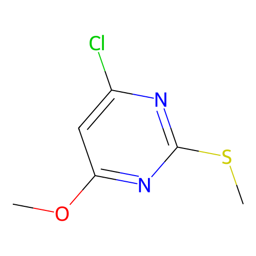 4-Chloro-6-methoxy-2-(methylthio)pyrimidine structure