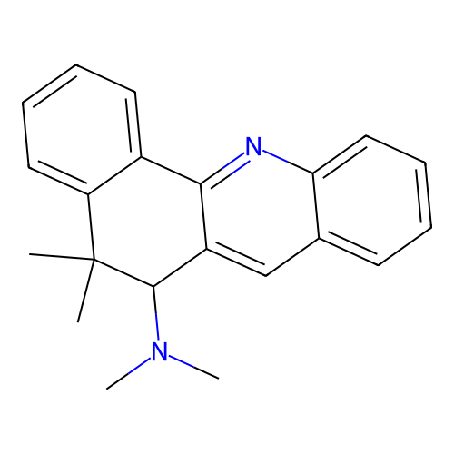 n,n,5,5-Tetramethyl-5,6-dihydrobenzo[c]acridin-6-amine structure