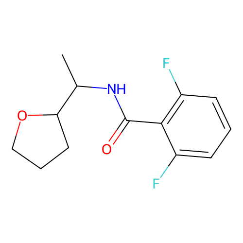 2,6-difluoro-N-[1-(oxolan-2-yl)ethyl]benzamide structure