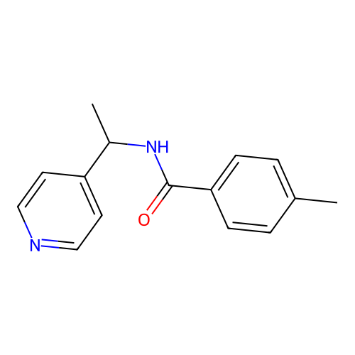 4-methyl-N-(1-pyridin-4-ylethyl)benzamide structure