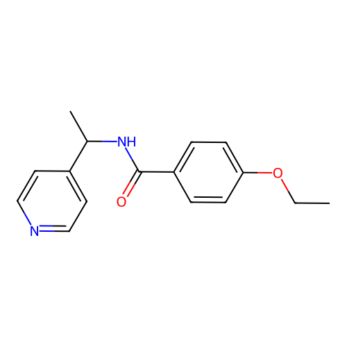4-ethoxy-N-(1-pyridin-4-ylethyl)benzamide structure