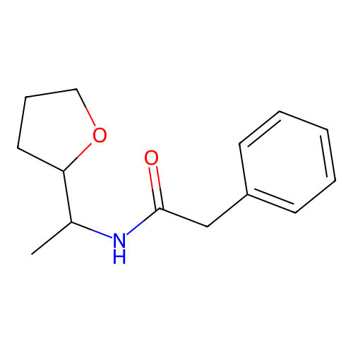 N-[1-(oxolan-2-yl)ethyl]-2-phenylacetamide structure