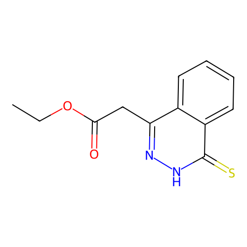 Ethyl (4-sulfanylphthalazin-1-yl)acetate structure