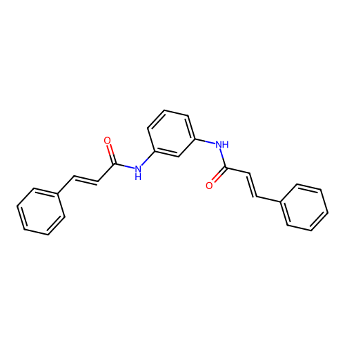 2-Propenamide, N,N'-1,3-phenylenebis[3-phenyl- structure