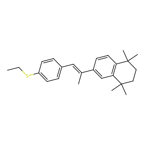 Arotinoid ethylsulfide structure
