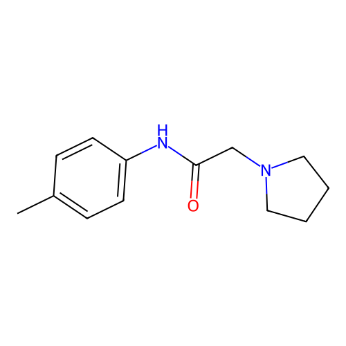 1-Pyrrolidineacetamide, N-(4-methylphenyl)- structure