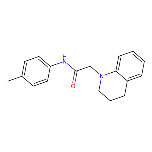1(2H)-Quinolineacetamide, 3,4-dihydro-N-(4-methylphenyl)- structure