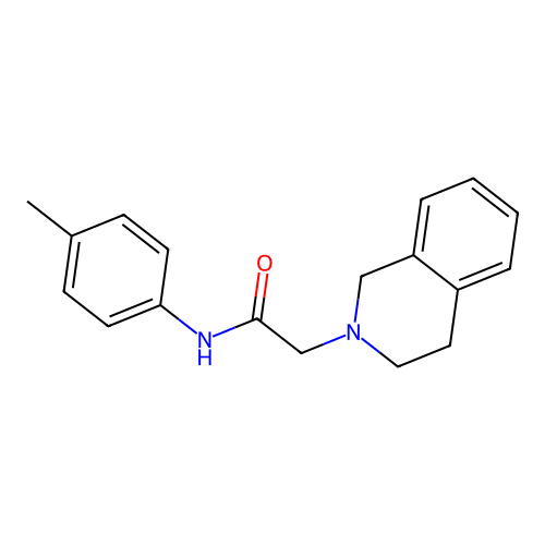 2(1H)-Isoquinolineacetamide, 3,4-dihydro-N-(4-methylphenyl)- structure
