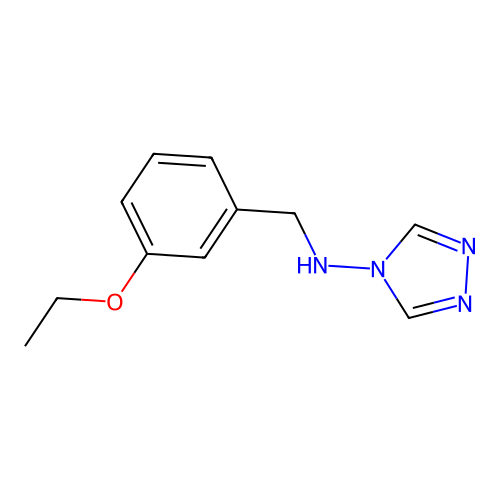N-[(3-ethoxyphenyl)methyl]-1,2,4-triazol-4-amine structure