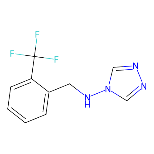 N-[2-(trifluoromethyl)benzyl]-4H-1,2,4-triazol-4-amine structure